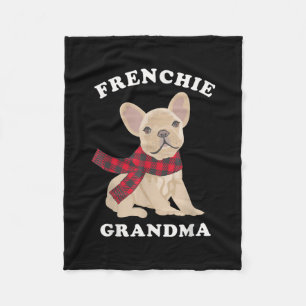 Frenchie Grandma Gift French Bulldog Xmas familie Fleece Deken