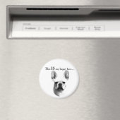 Frenchie Happy Face Magneet (Insitu (Vaatwasser))