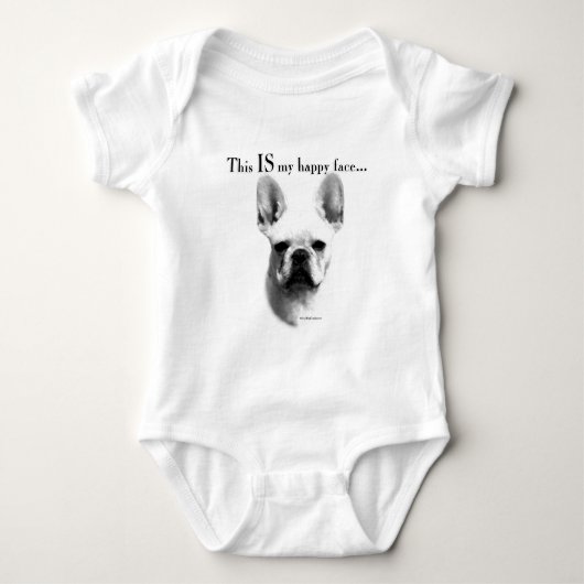 Frenchie Happy Face Romper (Voorkant)