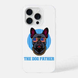 Frenchie Hond Papa De Hond Vader Patriottisch Cade iPhone 15 Pro Hoesje