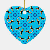 Frenchie Howlelu Keramisch Ornament (Achterkant)