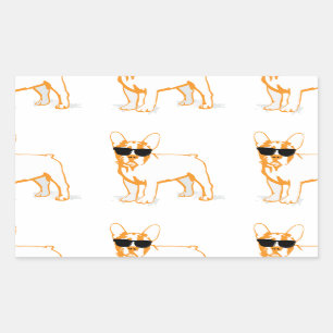 Frenchie Howlelu Rechthoekige Sticker