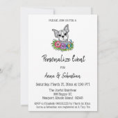 *~* Frenchie  Invitation à l'événement du mignon B (Dos)