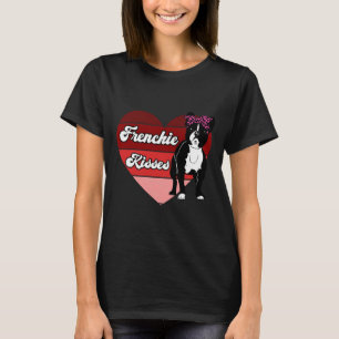 Frenchie Kisses French Bulldog Funny Pun Bulldog L T-shirt