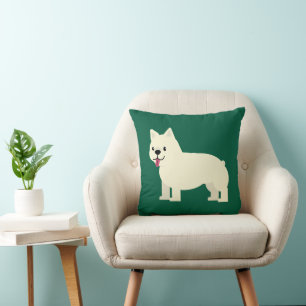 Frenchie Liefhebber Groen Kussen