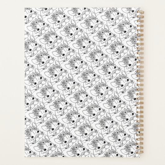 #FRENCHIE LIFE PLANNER `MAANDELIJKS / WEKELIJKS 8. (Achterkant)