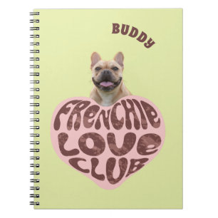 Frenchie Love Club Op maat gemaakte foto en naam Notitieboek