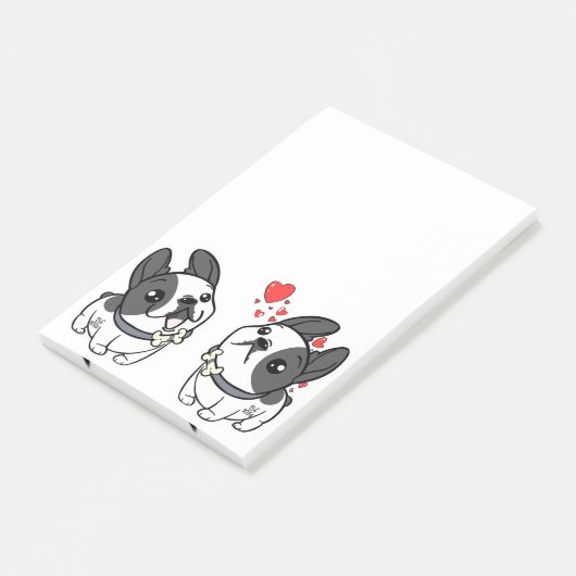 Frenchie Love Post-it® Notes (Schuin)