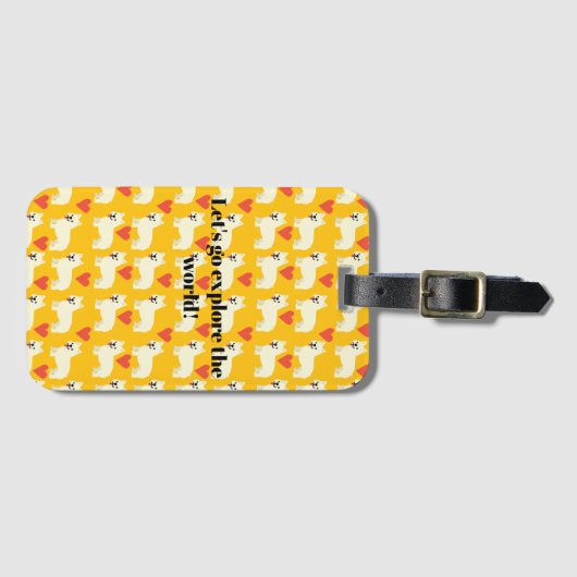 Frenchie Lover Bagagelabel (Voorkant (horizontaal))