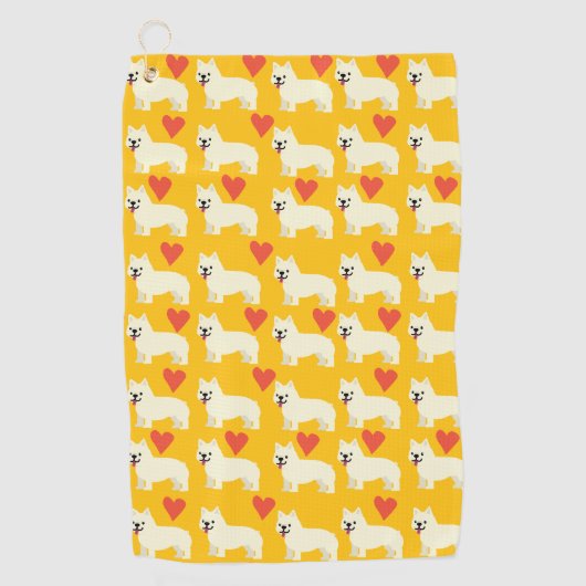 Frenchie Lover Golfhanddoek (Voorkant)