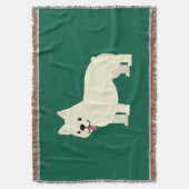 Frenchie Lover Green Deken (Voorkant Verticaal)