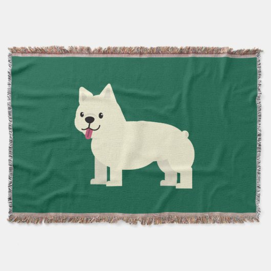 Frenchie Lover Green Deken (Voorkant)