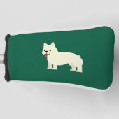 Frenchie Lover Green Golfheadcover (Voorkant)