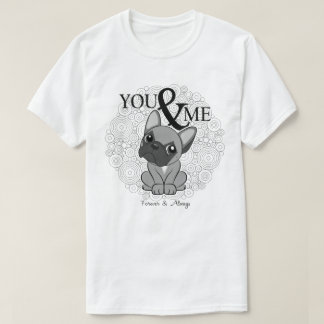 Frenchie Lovers BW T-shirt