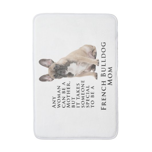 Frenchie Ma Bath Mat (Voorkant Verticaal)