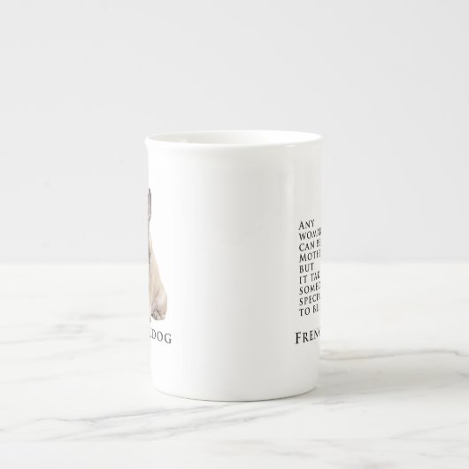 Frenchie Ma Bone China Mok (Voorkant)