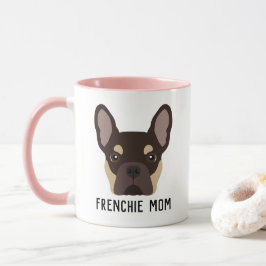 Frenchie Ma Brown en Tan French Bulldog Mok