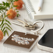 Frenchie Ma French Bulldog Ma Moederdag Sleutelhanger (Voorkant Rechts)