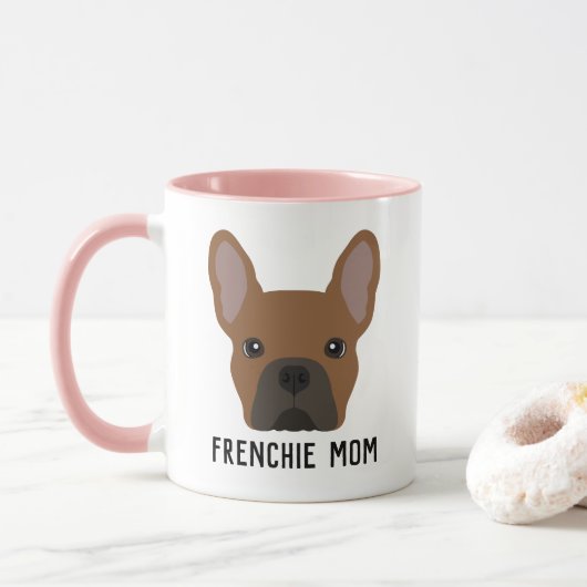 Frenchie Ma Red Fawn Mok Bulldog (Met donut)