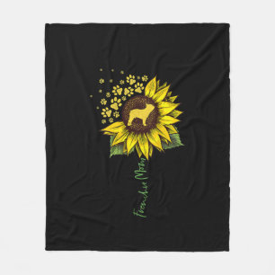 Frenchie Ma Sunflower French Bulldog Lover Gift Fleece Deken