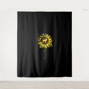 Frenchie Ma Sunflower French Bulldog Lover Gift Wandkleed