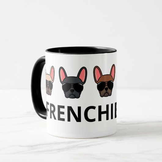 Frenchie Mad French Bulldogs Mok (Voorkant links)