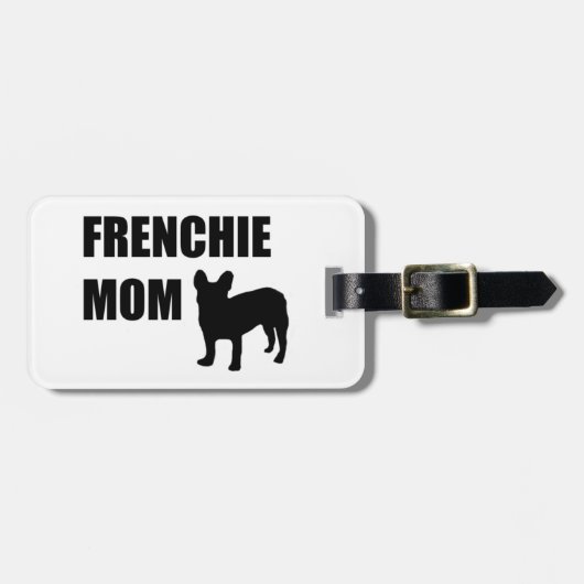 Frenchie mama bagagelabel (Voorkant horizontaal)
