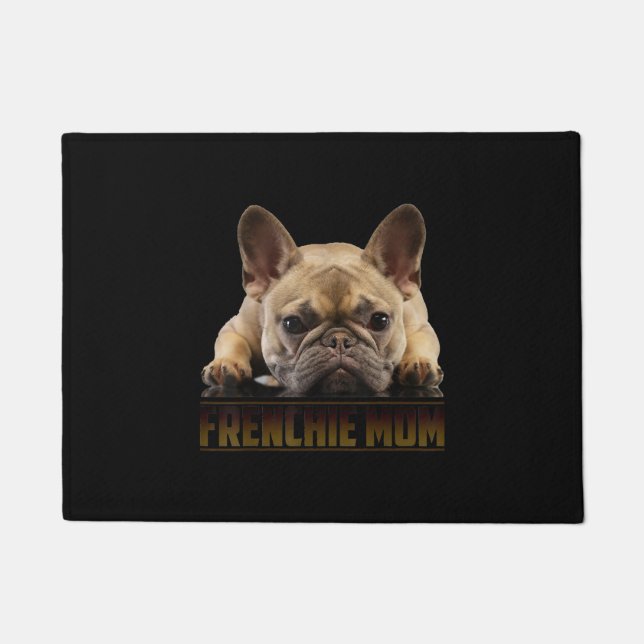 frenchie mama | cadeau van franse stierenhond deurmat (Voorkant)