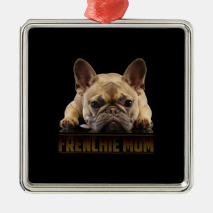frenchie mama   cadeau van franse stierenhond metalen ornament