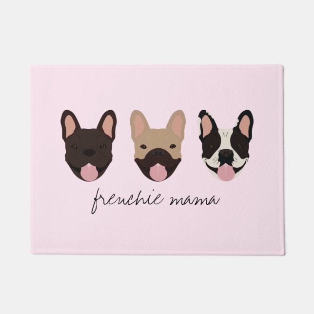 Frenchie Mama French Bulldogs Deurmat (Voorkant)