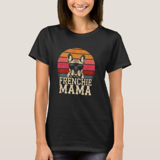Frenchie Mama Grappige Franse Bulldog Vintage Zons T-shirt