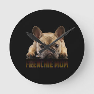 Frenchie Mama T Women French Bulldog Gift Dog Ma Ronde Klok