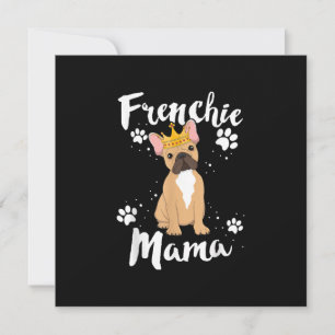 Frenchie Mama Vrouwen Mor Moeder Hondenliefhebber  Feestdagenkaart