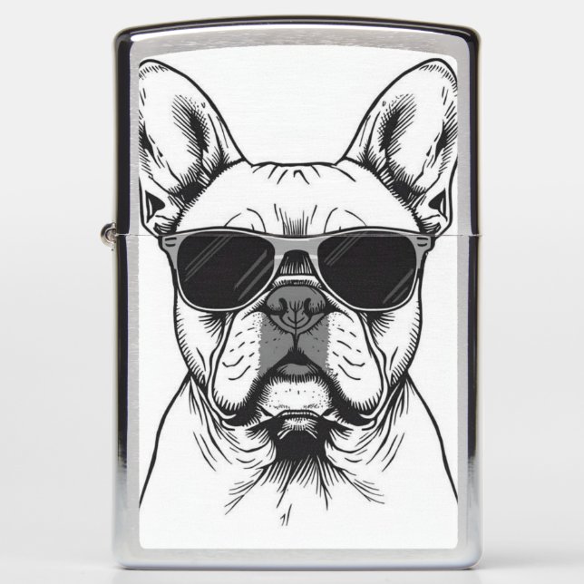 Frenchie met zonnebril  (Voorkant)