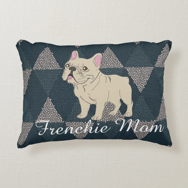 Frenchie Mom Accent Kussen (Voorkant)