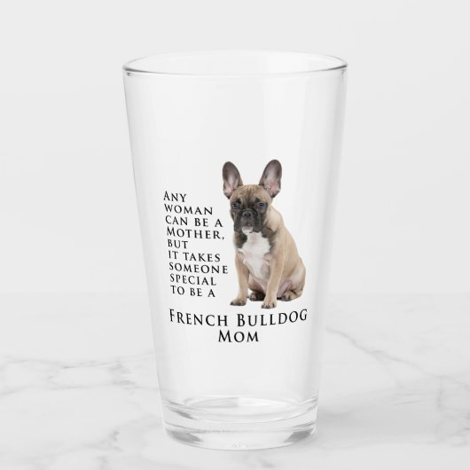 Frenchie Mom Tumbler en verre (Devant)