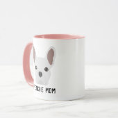 Frenchie Mom White French Bulldog Mug (Devant gauche)