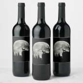 Frenchie On Mountain Halloween Theme Shirts Gift Wijn Etiket (Flessen)