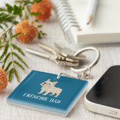 Frenchie Papa Sleutelhanger (Voorkant Rechts)