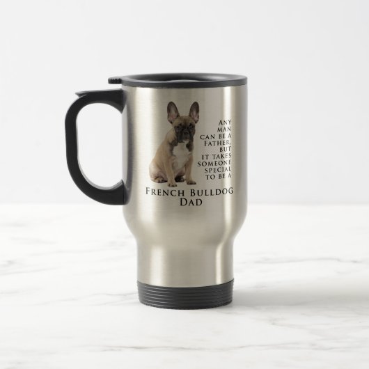 Frenchie Papa Travel Mug (Gauche)