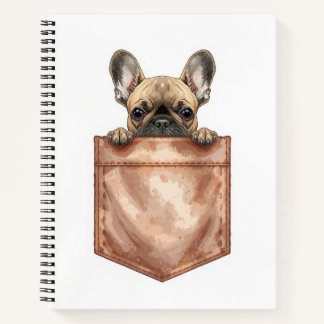 Frenchie Pocket Journal | Cute Dog Mom Notebook