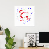 Frenchie Poster (Thuiskantoor)