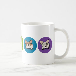 Frenchie Rainbow Koffiemok
