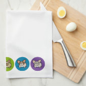 Frenchie Rainbow Theedoek (Quarter Fold)