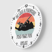 Frenchie relax horloge avec chiffres (Angle)