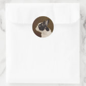 Frenchie Ronde Sticker (Tas)