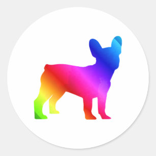 Frenchie Ronde Sticker