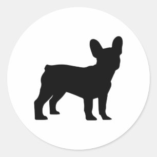 Frenchie Ronde Sticker