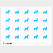 Frenchie Ronde Sticker (Vel)