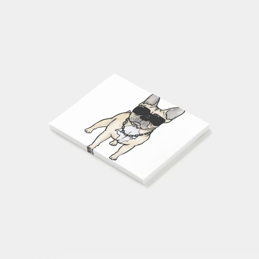 Frenchie - Slecht voor het bot Post-it® Notes (Schuin)